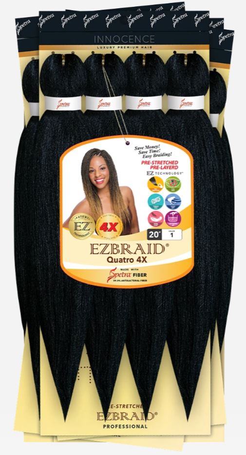 EZBRAID Professional 4X Pre-Stretched Braid (20inch) EZBRAID Professional 4X Pre-Stretched Braid (20inch)